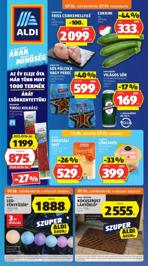 ALDI akciós újság od 16. 7. 2026 do 22. 7. 2026