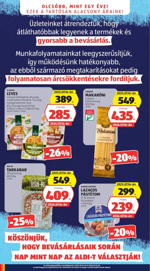 ALDI akciós újság