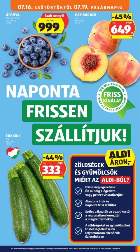 ALDI akciós újság
