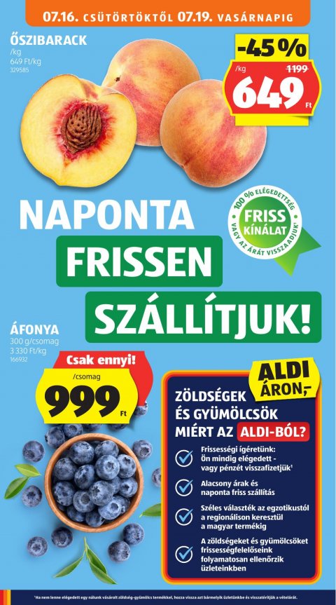 ALDI akciós újság