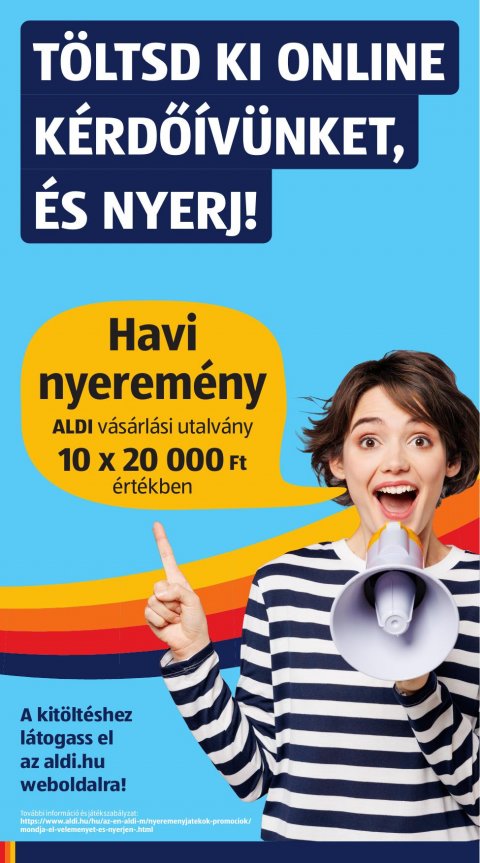ALDI Középső sor akciós újság