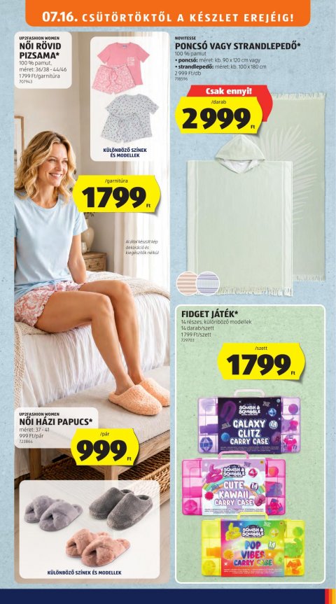 ALDI Középső sor akciós újság