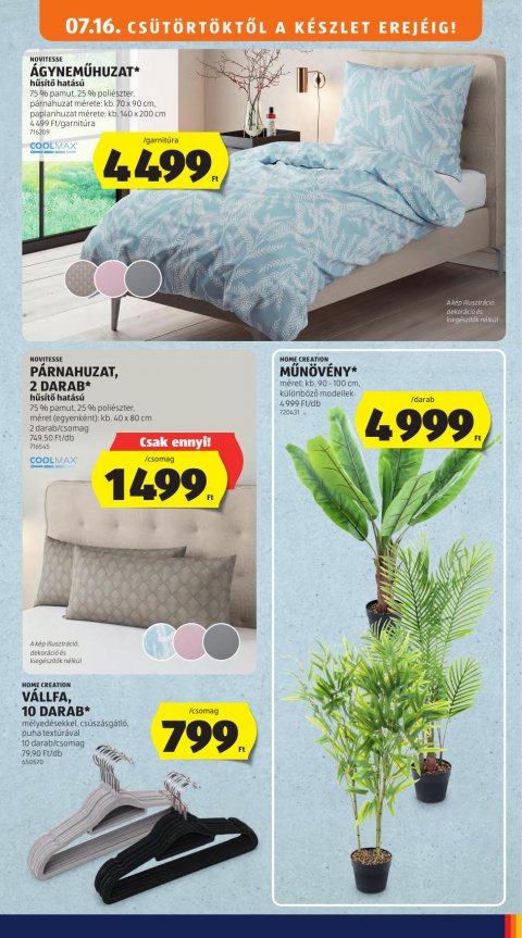 ALDI Középső sor akciós újság