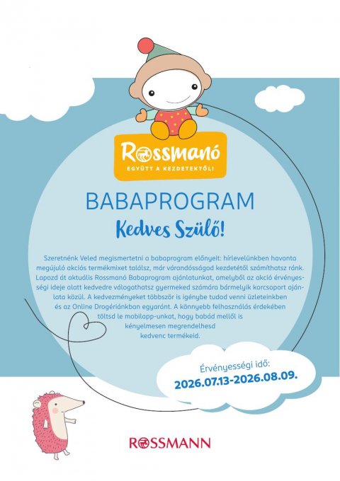 ROSSMANNÓ akciós újság od 13. 7. 2026 do 9. 8. 2026