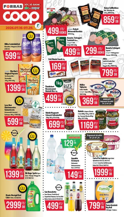 COOP Hétforrás akciós újság od 16. 7. 2026 do 22. 7. 2026
