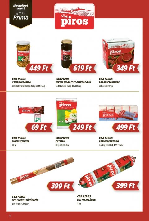 CBA Príma akciós újság