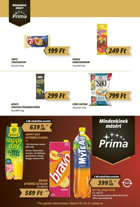 CBA Príma akciós újság