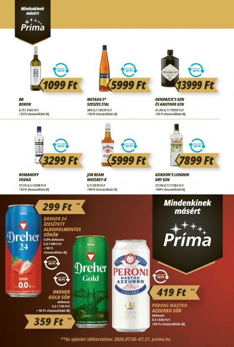 CBA Príma akciós újság
