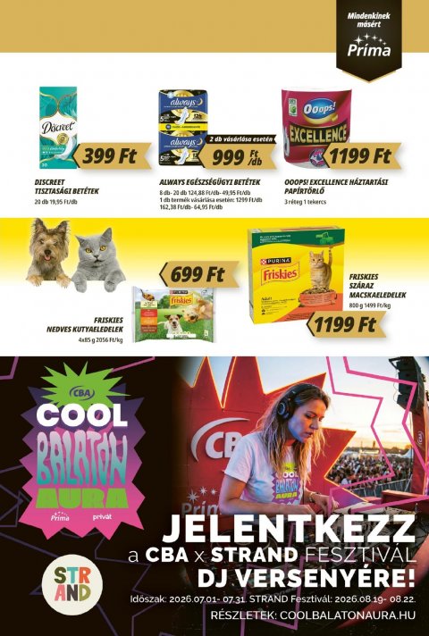 CBA Príma akciós újság