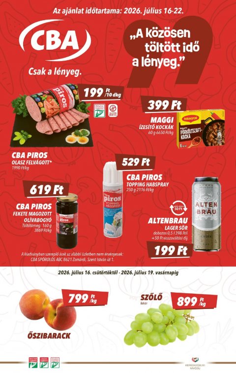 COOP akciós újság od 16. 7. 2026 do 22. 7. 2026