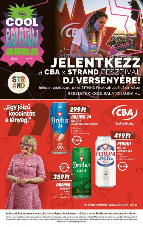 CBA akciós újság