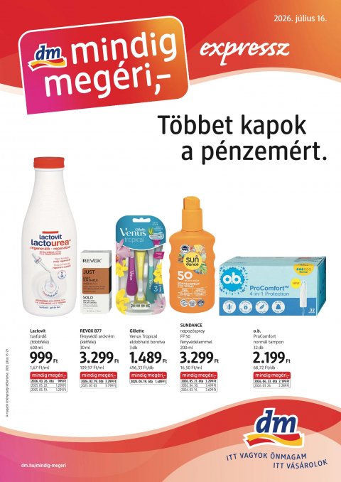 DM DROGERIE MARKT akciós újság od 16. 7. 2026 do 29. 7. 2026