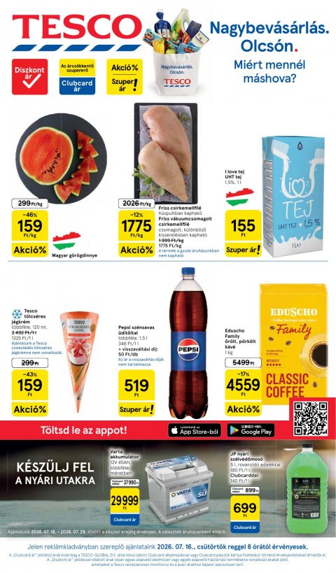 TESCO Hipermarket akciós újság od 16. 7. 2026 do 22. 7. 2026