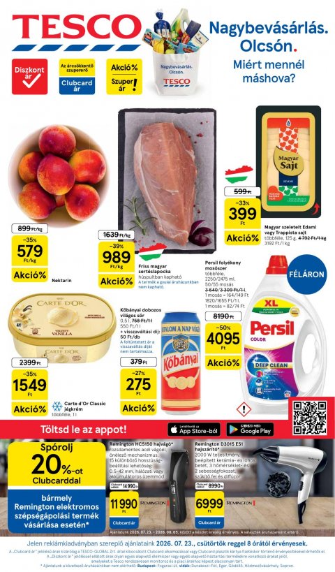 TESCO Hipermarket akciós újság od 23. 7. 2026 do 29. 7. 2026