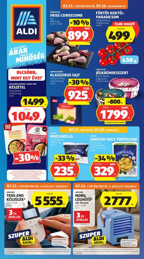 ALDI akciós újság od 23. 7. 2026 do 29. 7. 2026