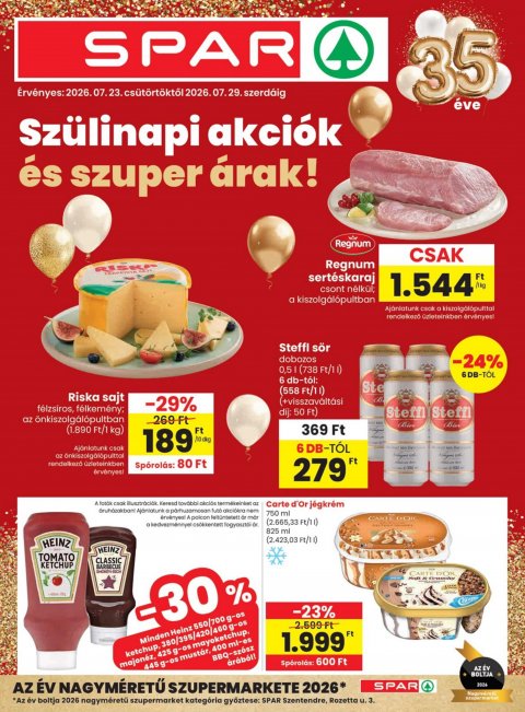 SPAR akciós újság od 23. 7. 2026 do 29. 7. 2026