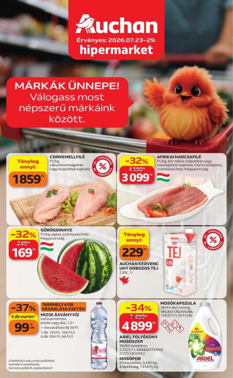 AUCHAN Hipermarket akciós újság od 23. 7. 2026 do 29. 7. 2026