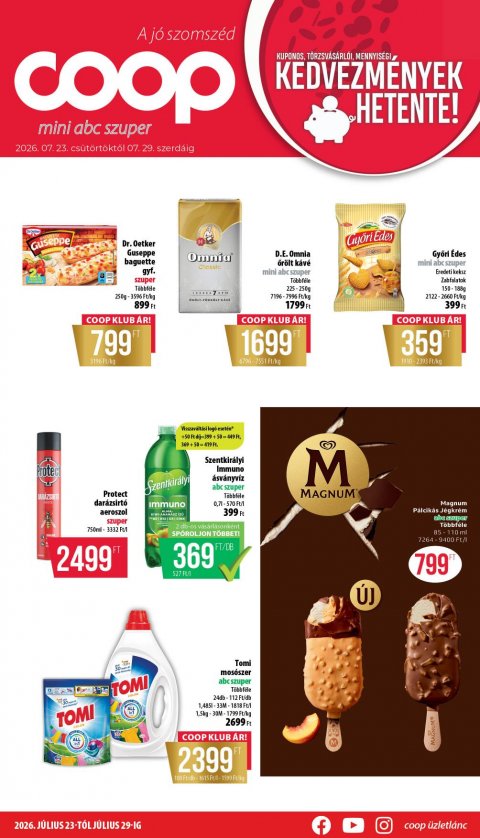 COOP Nyírzem akciós újság od 23. 7. 2026 do 29. 7. 2026