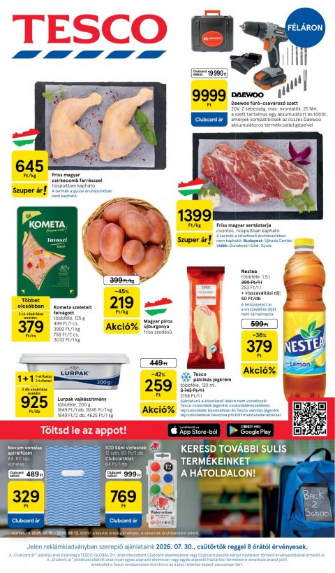 TESCO Hipermarket akciós újság od 30. 7. 2026 do 5. 8. 2026