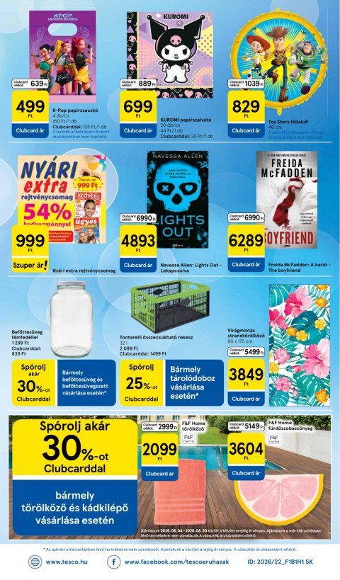 TESCO Hipermarket akciós újság