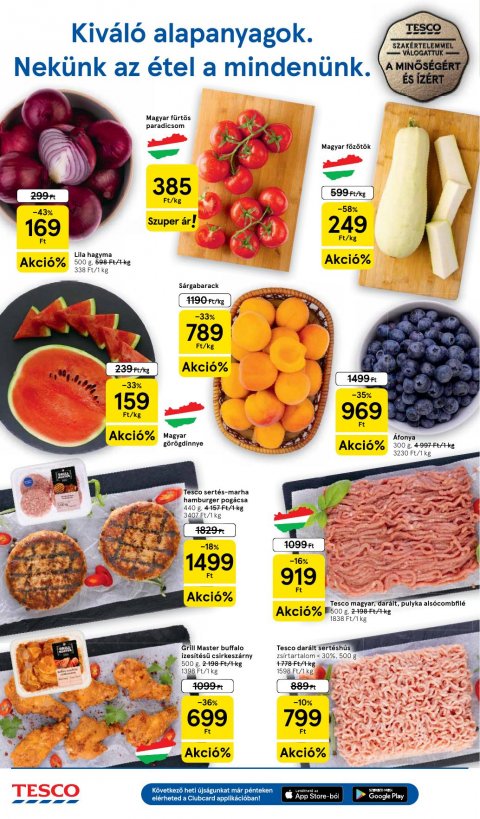 TESCO Szupermarket akciós újság