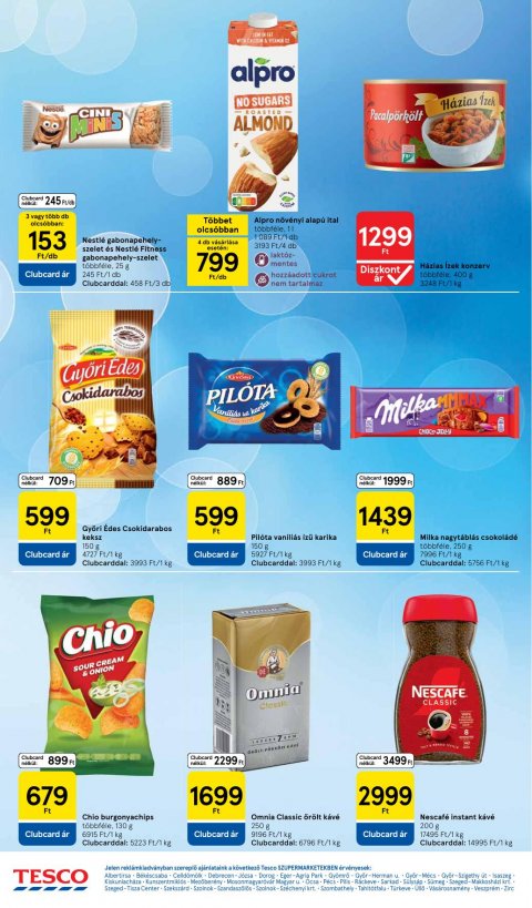 TESCO Szupermarket akciós újság