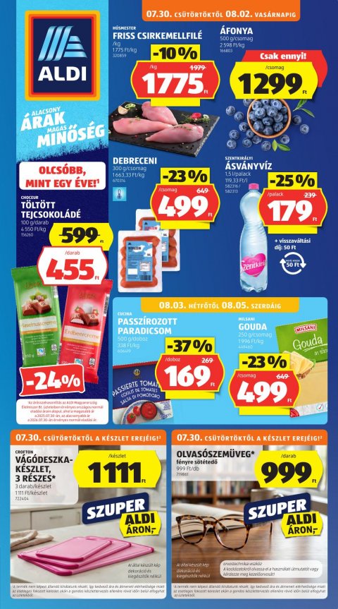 ALDI akciós újság od 30. 7. 2026 do 5. 8. 2026