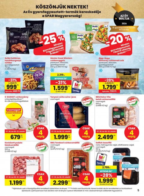 SPAR akciós újság