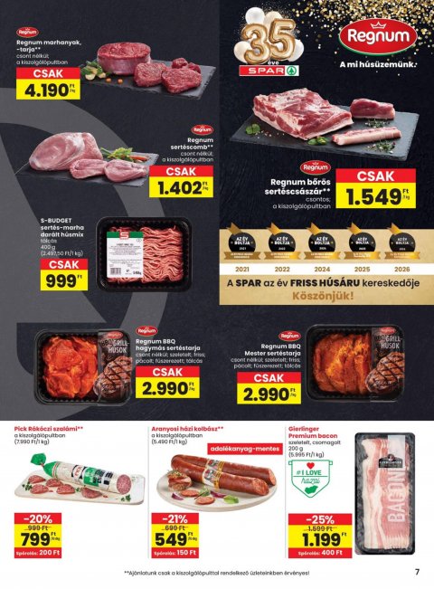SPAR akciós újság