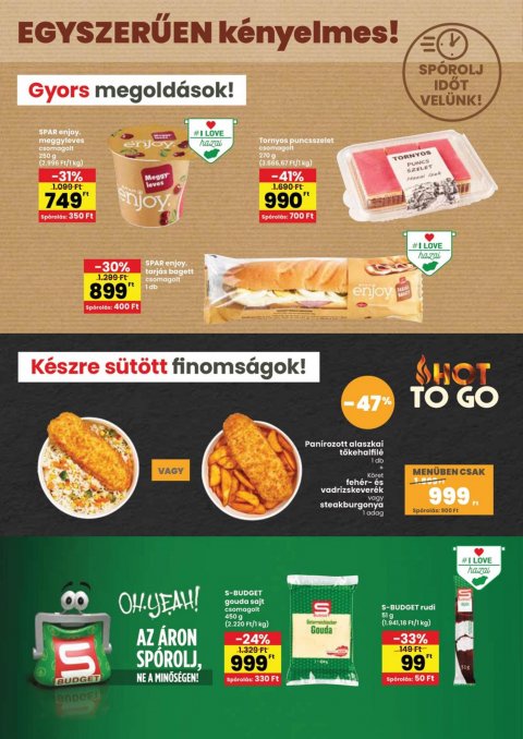 SPAR Bp., Maroshévíz u. 1. nyitás akciós újság