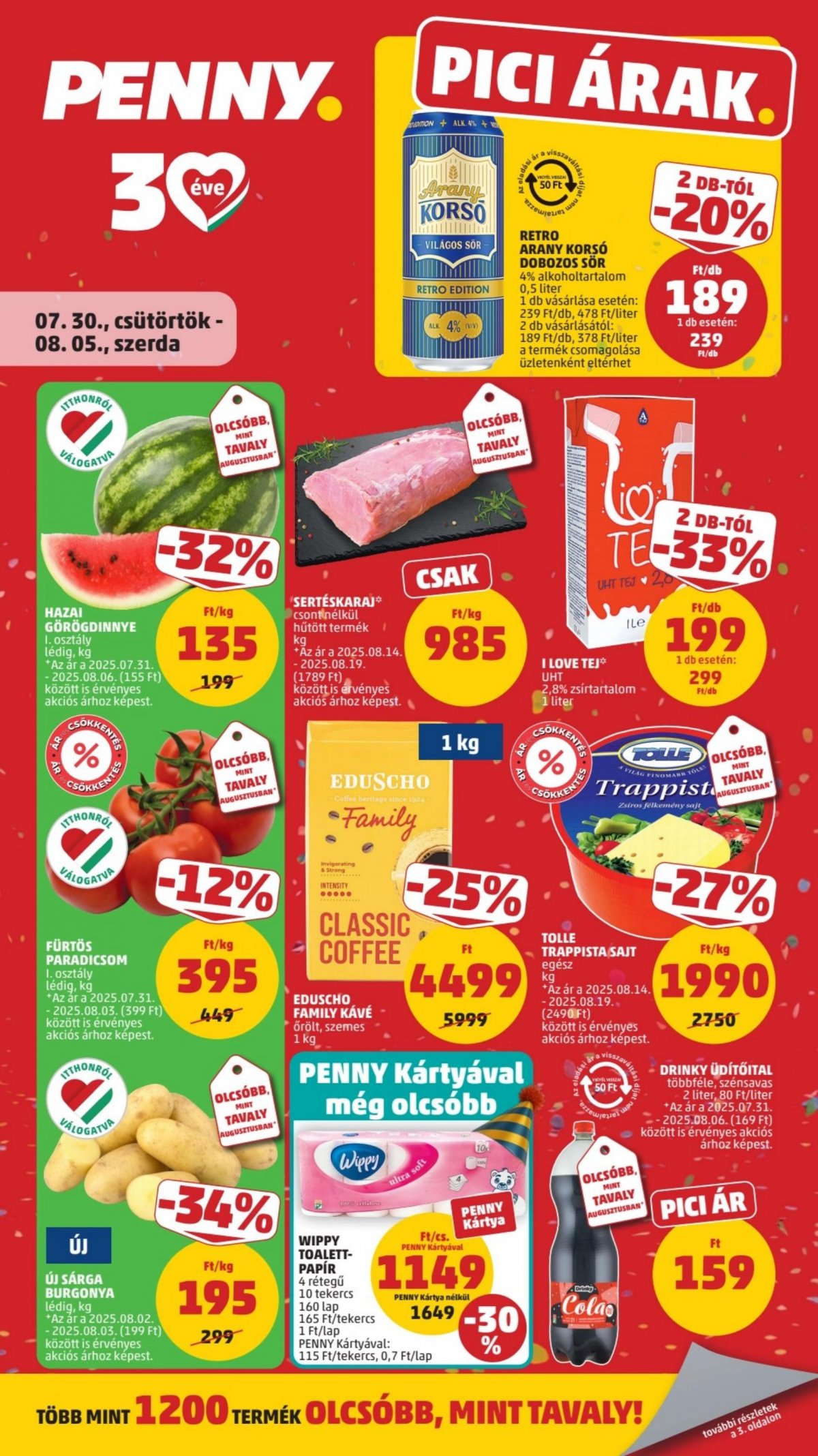 PENNY akciós újság od 30. 7. 2026 do 5. 8. 2026