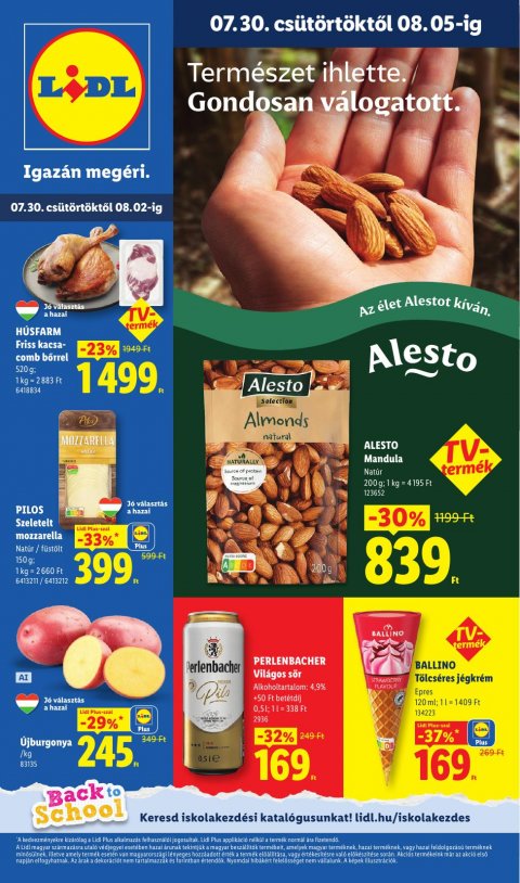 LIDL akciós újság od 30. 7. 2026 do 5. 8. 2026