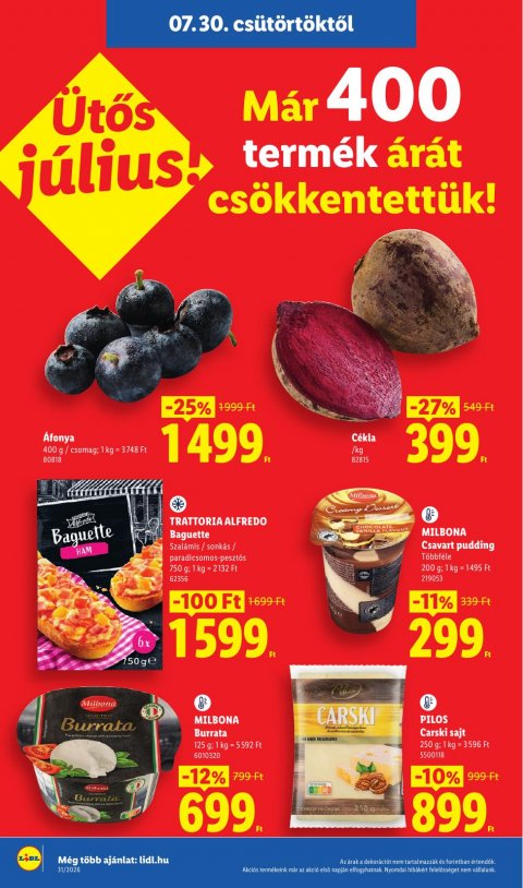 LIDL akciós újság