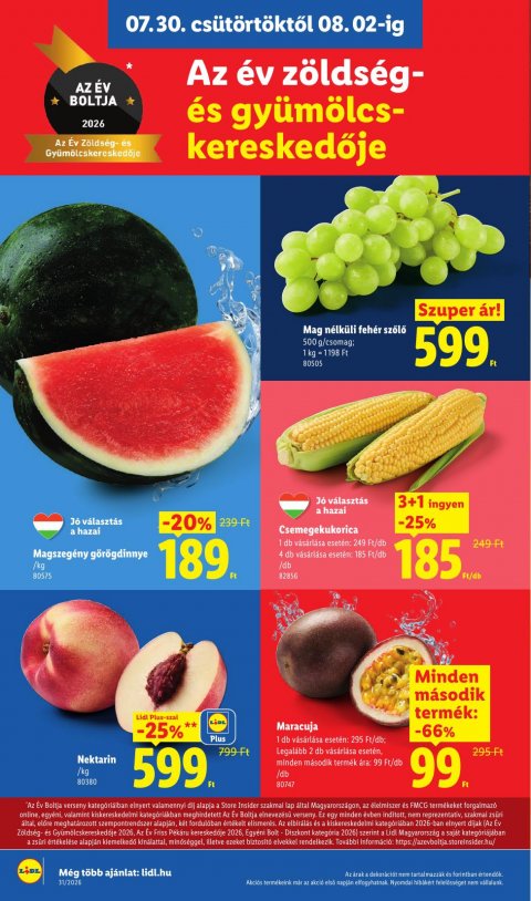 LIDL akciós újság