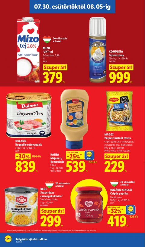 LIDL akciós újság