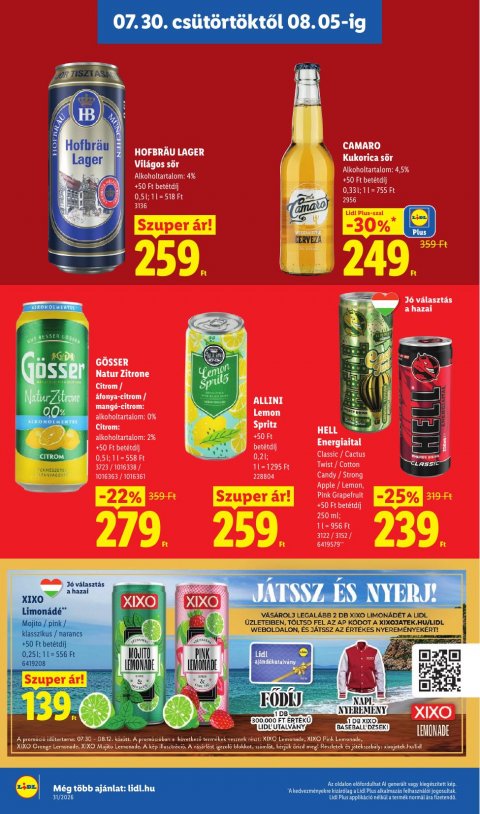 LIDL akciós újság