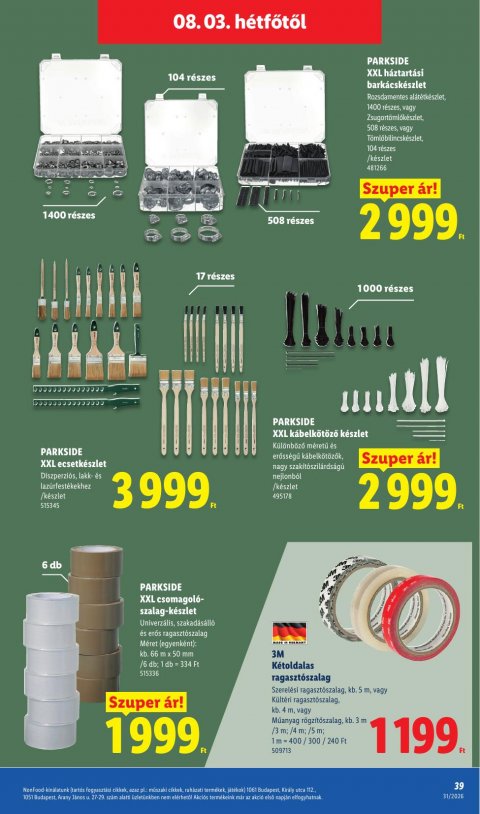 LIDL akciós újság