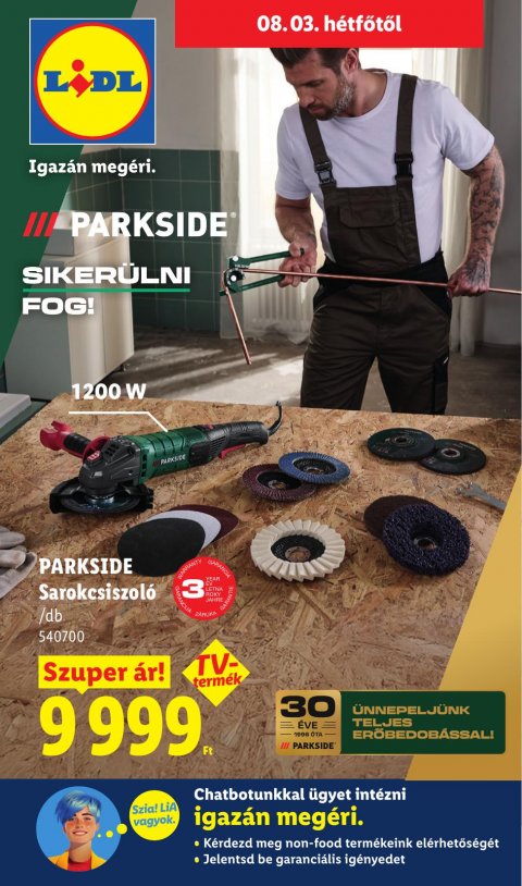 LIDL Nonfood kínálatunk od 30. 7. 2026 do 1. 8. 2026