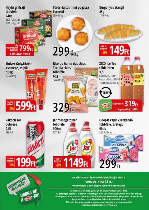 REAL Reál Bevásárló hétvége akciós újság