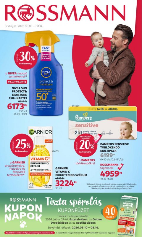 ROSSMANN akciós újság od 3. 8. 2026 do 14. 8. 2026
