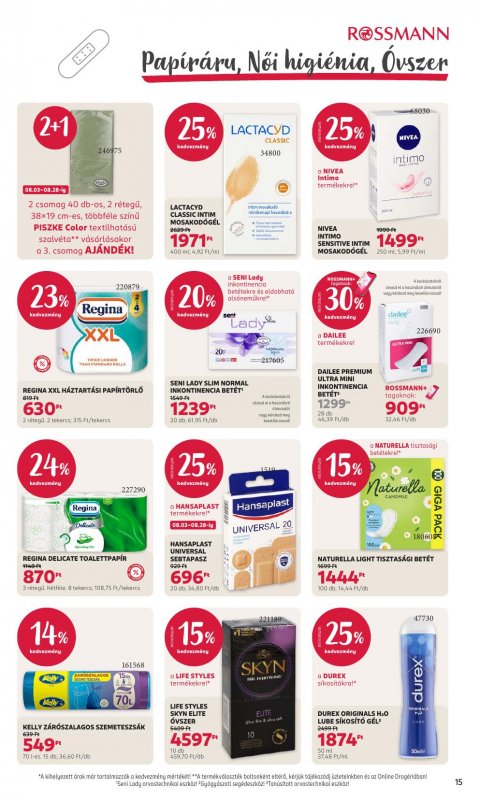 ROSSMANN akciós újság