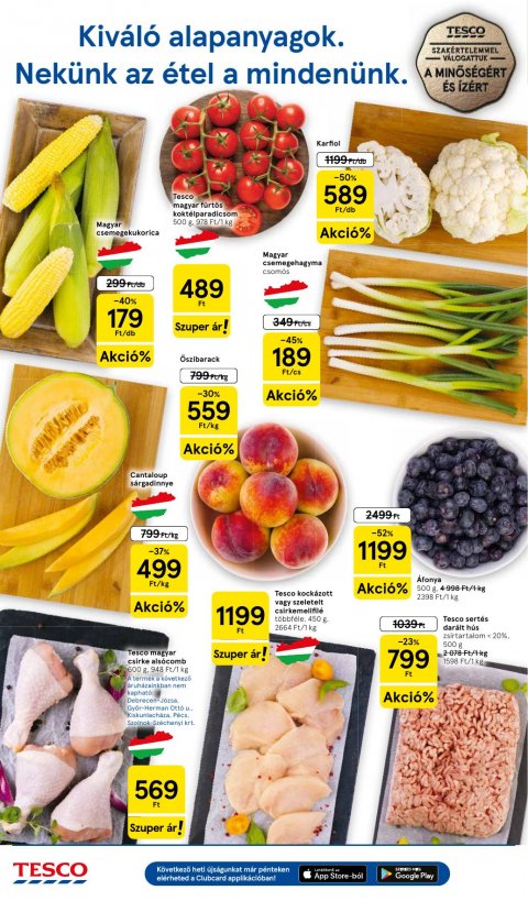 TESCO Szupermarket akciós újság