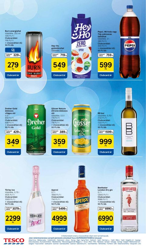 TESCO Szupermarket akciós újság