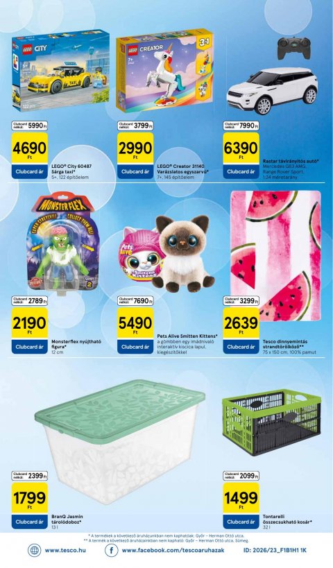 TESCO Szupermarket akciós újság