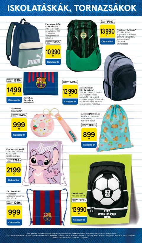TESCO Iskolakezdés akciós újság