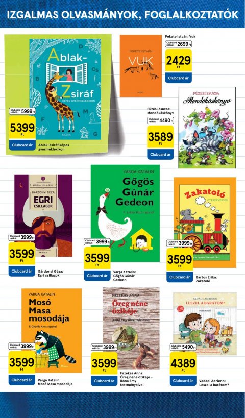 TESCO Iskolakezdés akciós újság