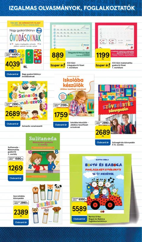 TESCO Iskolakezdés akciós újság