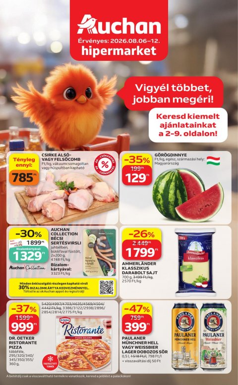 AUCHAN Hipermarket akciós újság od 6. 8. 2026 do 12. 8. 2026