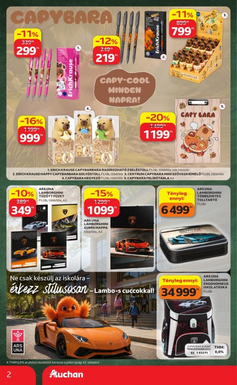AUCHAN Hipermarket Iskolakezdés akciós