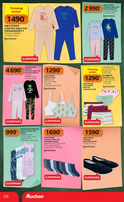 AUCHAN Hipermarket Iskolakezdés akciós